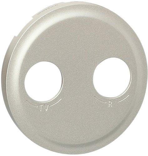 Лицевая панель Legrand Celiane для 2-м. розетки TV+R титан картинка